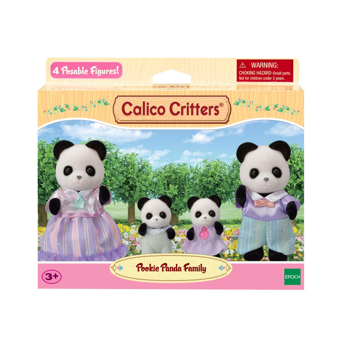 CC1940 - BL POOKIE PANDA FAMILY CALICO CRITTERS