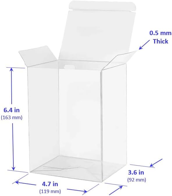 Paquete de 6 fundas protectoras compatibles con cifras de vinilo Pop de 4 pulgadas