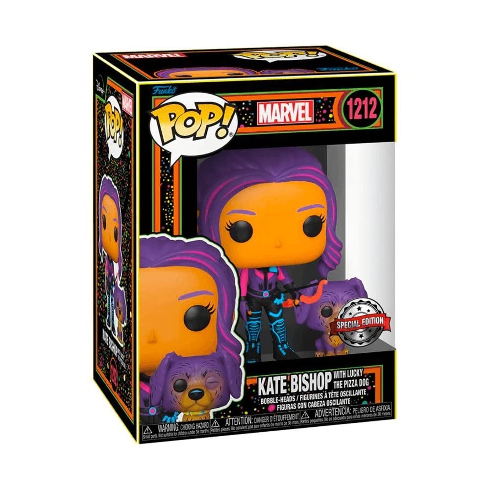 1212.- POP! TELEVISION -Kate Bishop with Lucky the Pizza Dog (Blacklight) (EXCL. TO SE)