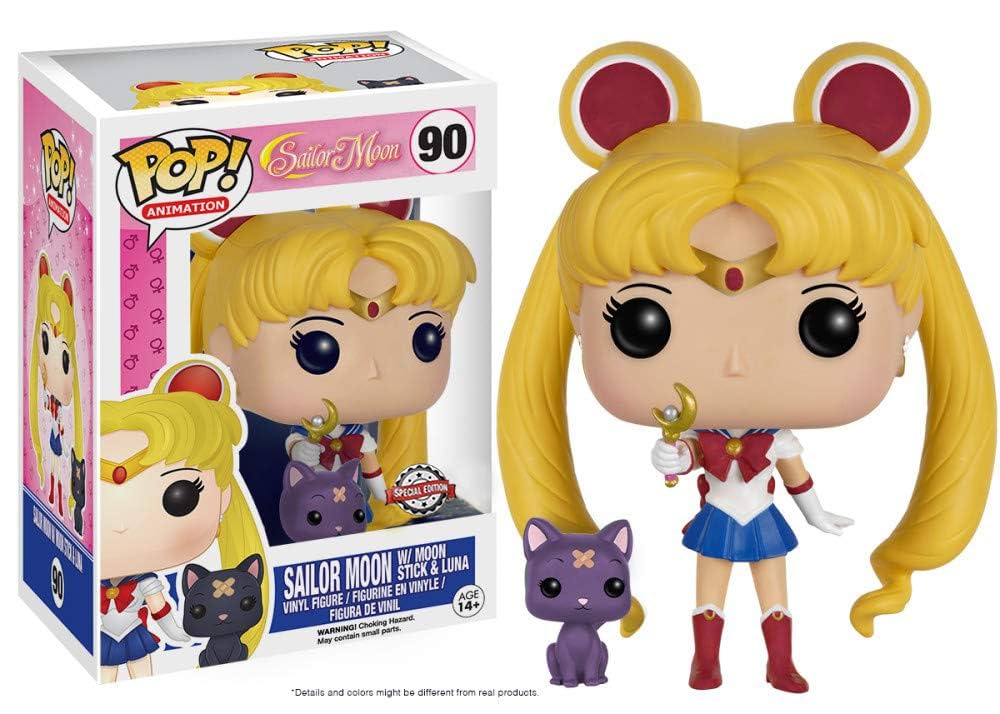 90.- POP! ANIMATION - Sailor Moon (w/Moon Stick & Luna) (EXCL. TO SE)
