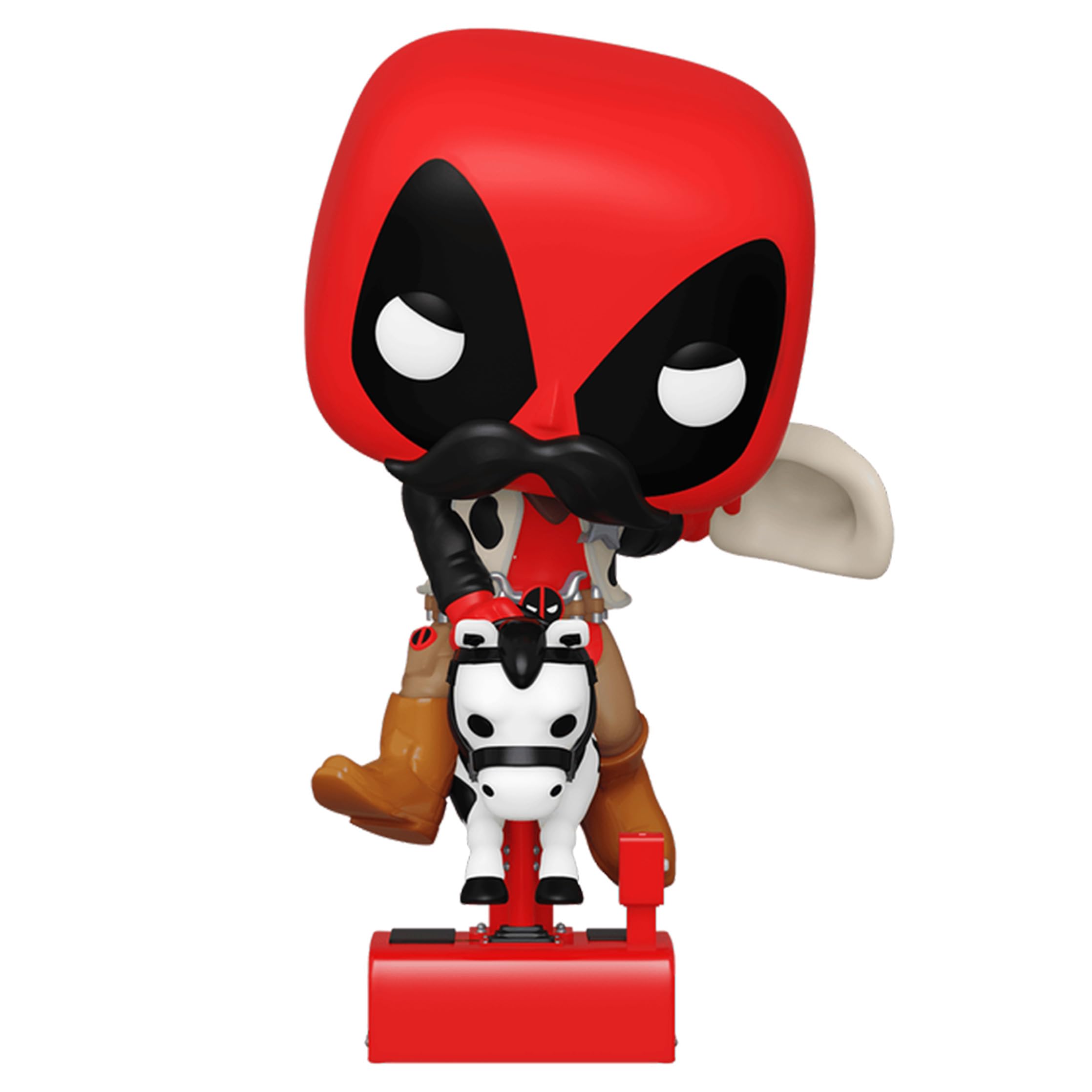 99.- POP! HEROES - Sheriff deadpool Riding Horsey (6")