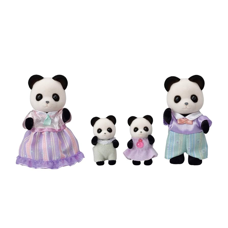 CC1940 - BL POOKIE PANDA FAMILY CALICO CRITTERS