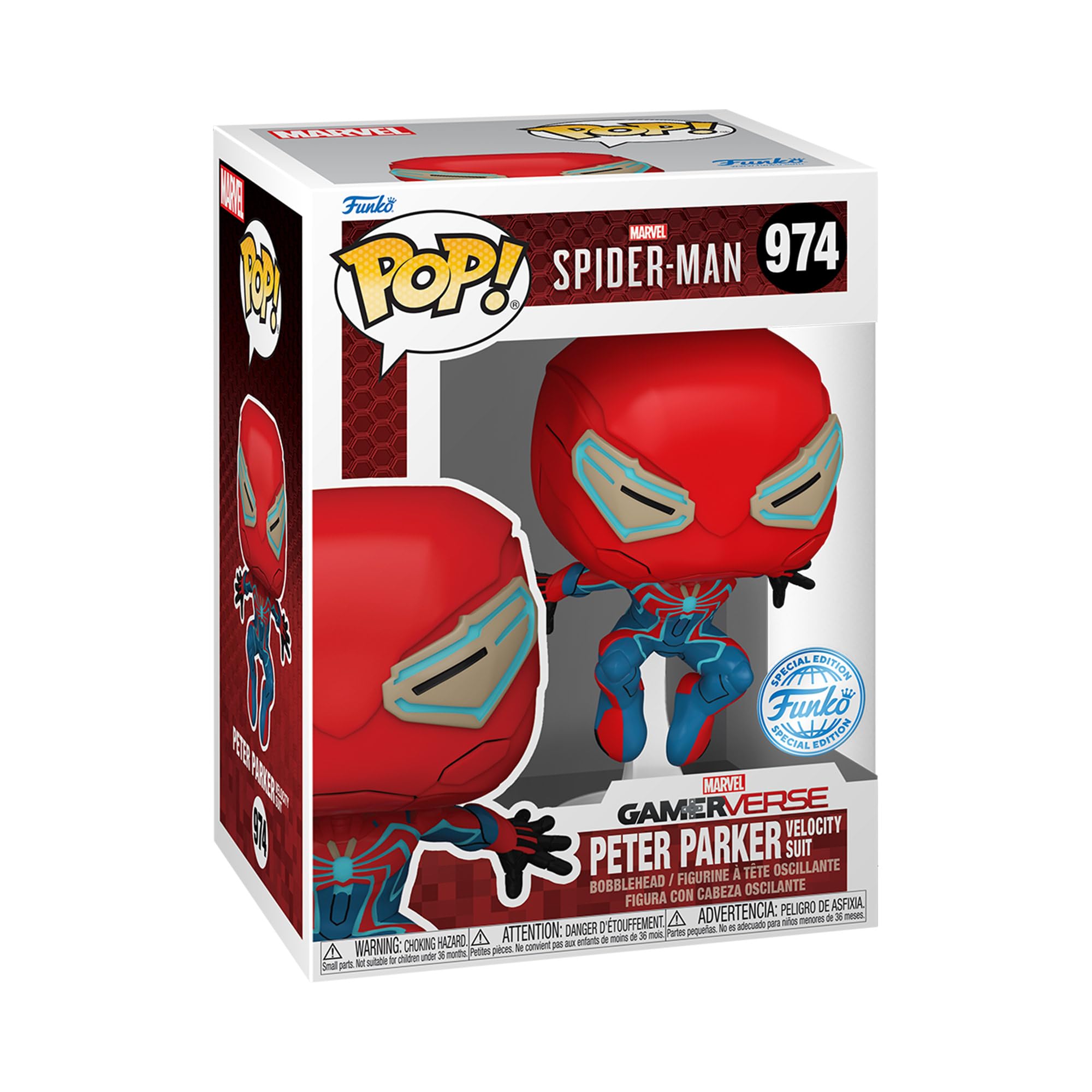 974.- POP! MARVEL - PETER PARKER "VELOCITY SUIT" (EXCL. TO S.E.)