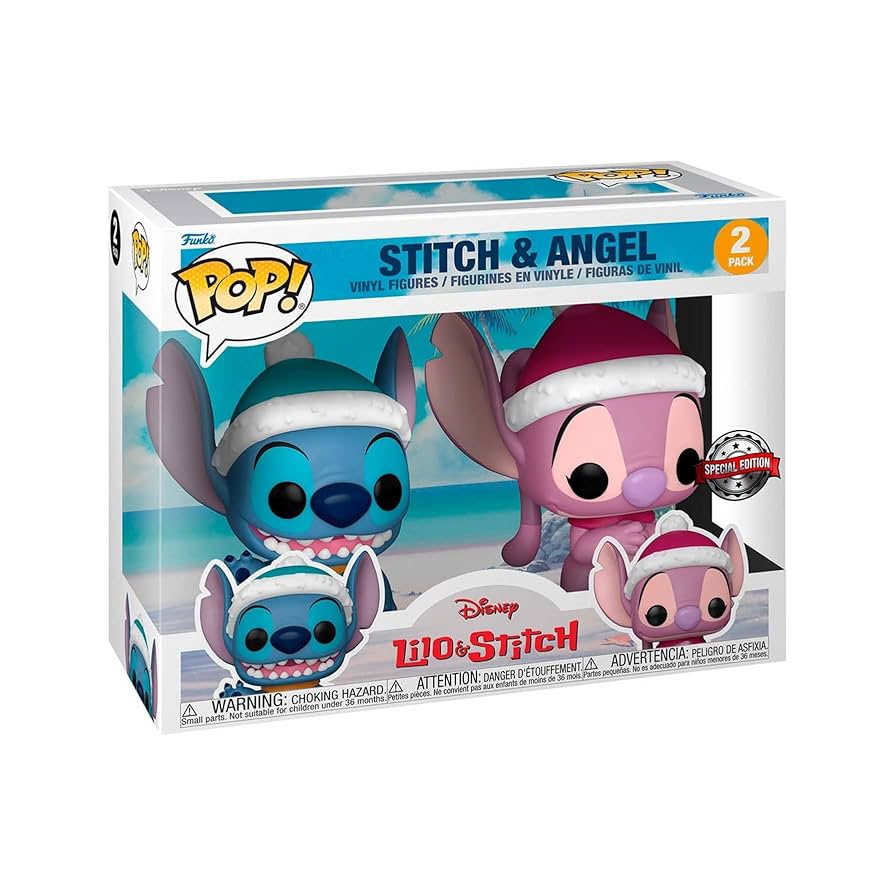 00.- POP! DISNEY - Stitch & Angel (Winter) (2-Pack) (EXCL. TO HOT TOPIC)