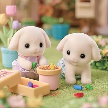 CC2160 - BL FLORA RABBITT TWINS CALICO CRITTERS