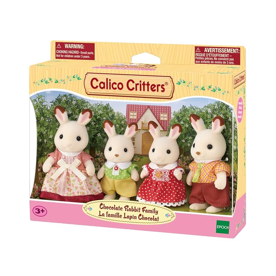 CC2028 - BL CHOCOLATE RABBIT FAM CALICO CRITTERS