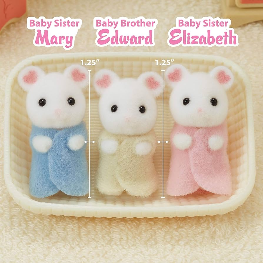 CF90592 - MARSHMALLOW MOUSE TRIPLES CALICO CRITTERS