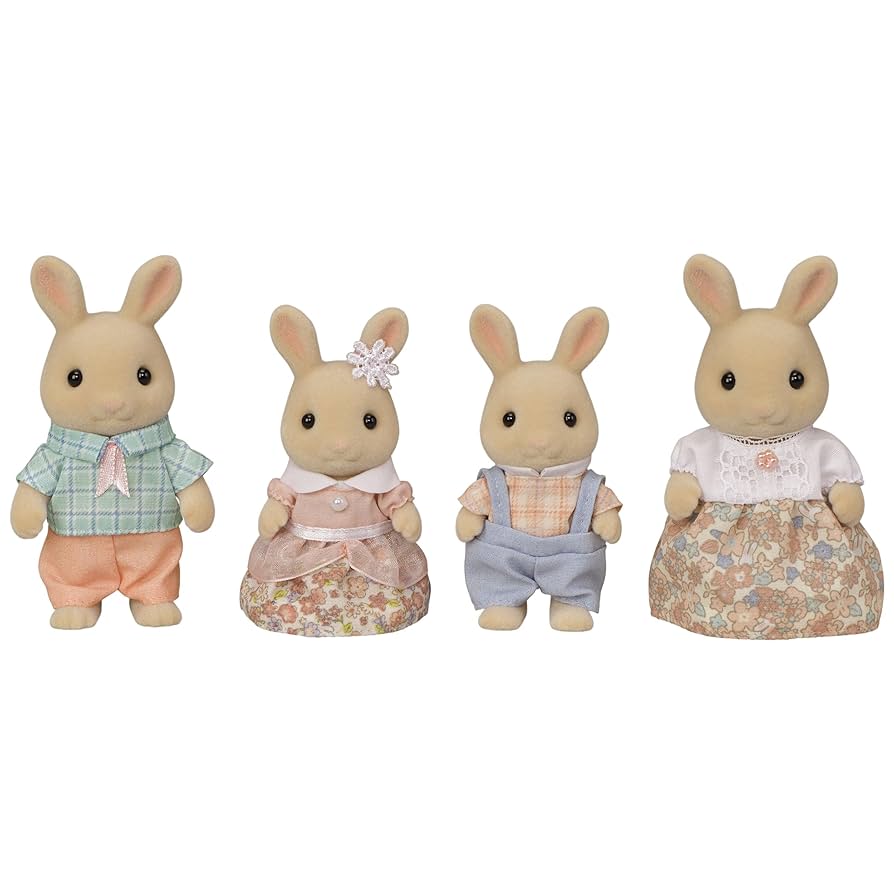 CC2075 - BL MILK RABBIT FAMILY CALICO CRITTERS