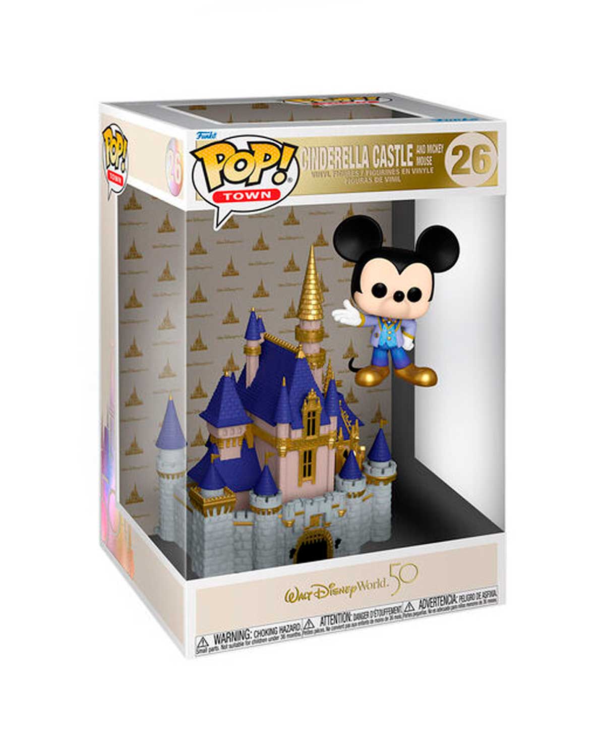 26.- POP! DISNEY - Cinderella Castle and Mickey Mouse Walt Disney World 50th Anniversary