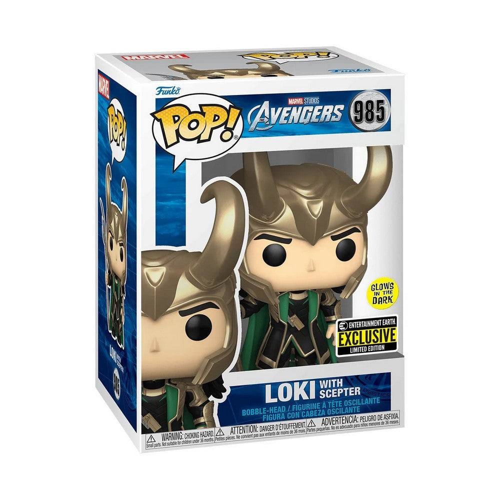 985.- POP! MARVEL - Loki with Scepter (Glow in the Dark)(EXL. TO EE)