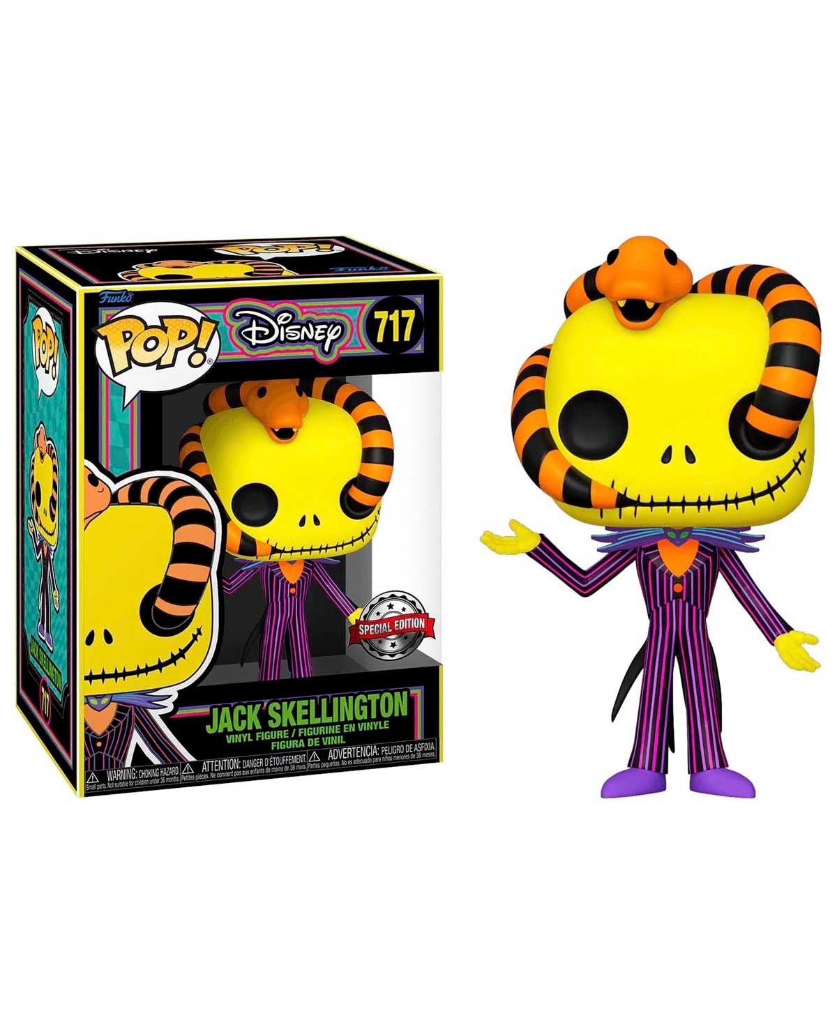 717.- POP! DISNEY - JACK SKELINGTON BLACK LIGTH (EXCL TO S.E.)