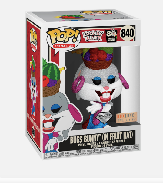 840.- POP! ANIMATION - Bugs Bunny in Fruit Hat (Diamond Glitter)