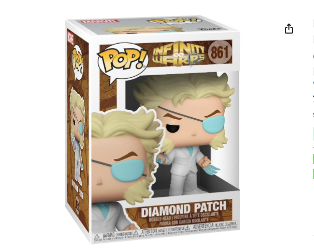 861.- POP! MARVEL - Diamond Patch (Wolverine + Emma Frost)