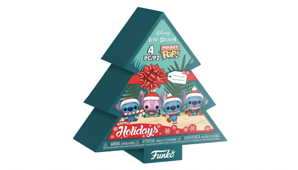 POP! DISNEY - Funko Pocket Pop: Disney Stitch Holiday - Tree box 4 Box