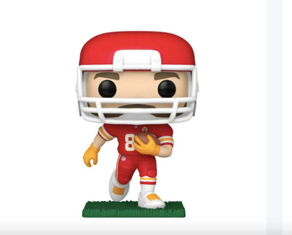 298.- POP! FOOTBALL - Travis Kelce (Running) (Red and White Uniform)