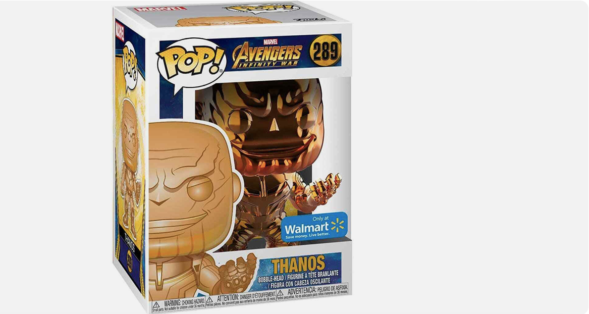 289.- POP! MARVEL - Thanos (Infinity War) (Orange Chrome)(EXCL TO WALMART)