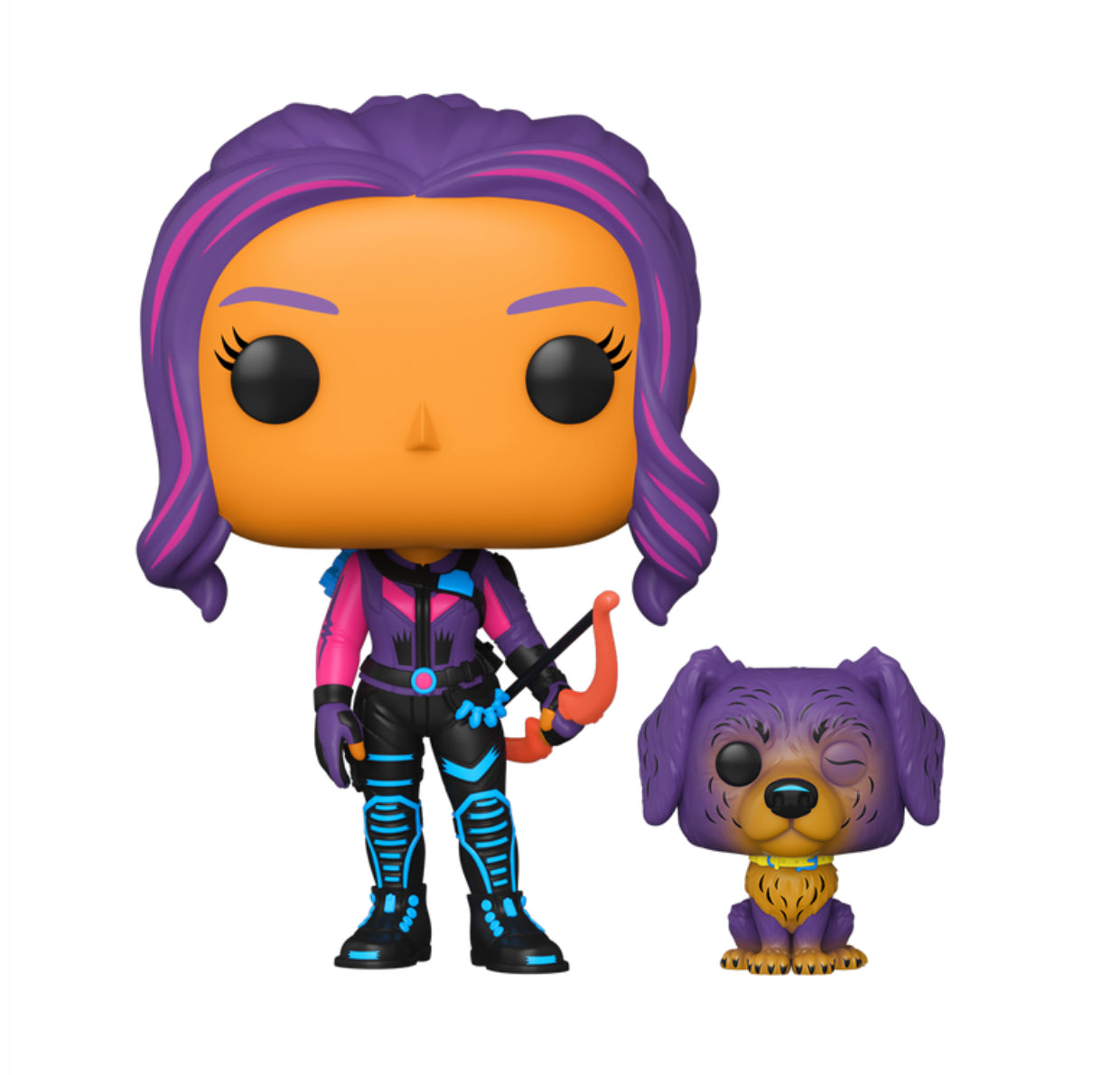 1212.- POP! TELEVISION -Kate Bishop with Lucky the Pizza Dog (Blacklight) (EXCL. TO SE)