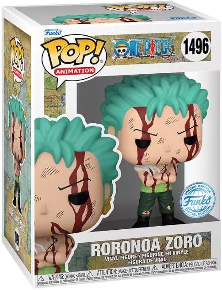 1496.- POP! ANIMATION - Roronoa Zoro (Excl. to SE) + PROTECTOR CHALICE