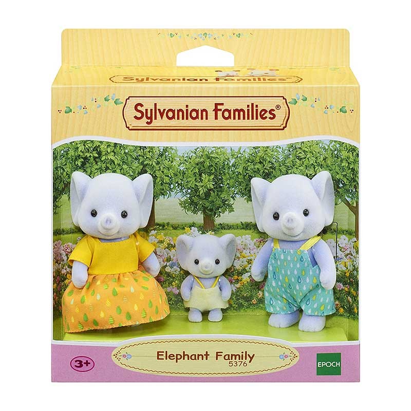 SF5376- BL ELEPHANT FAMILY SILVANYA FAMILY