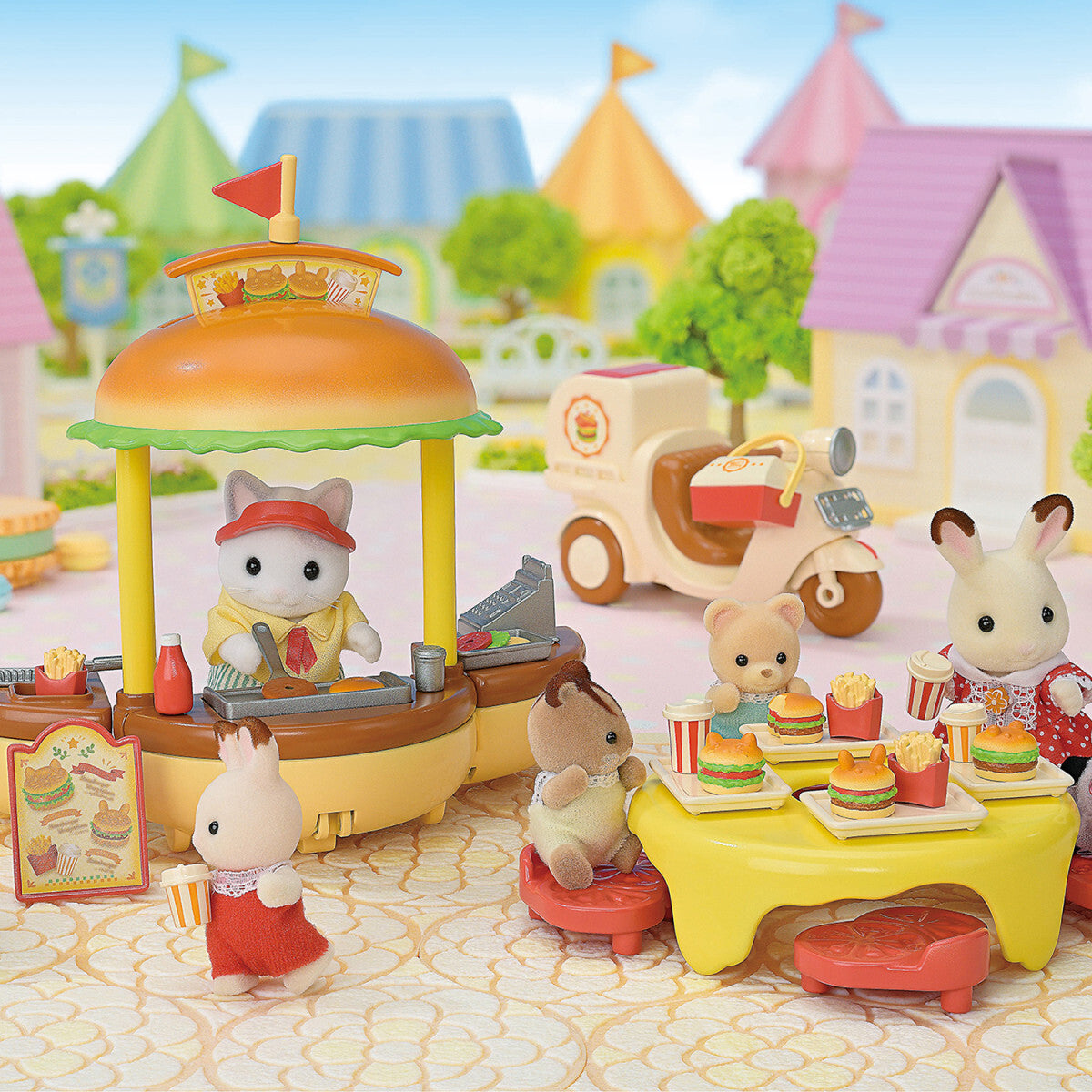 CC2174 - BL HAMBURGER STAND CALICO CRITTERS (12 + 6)