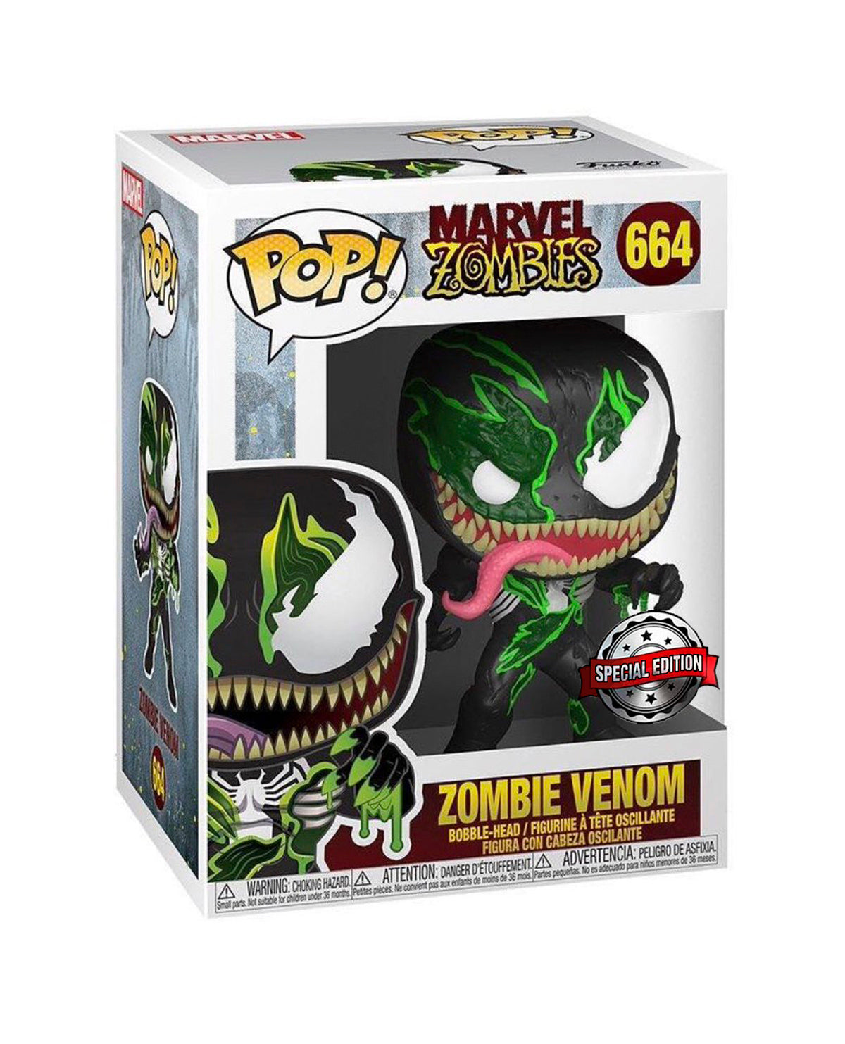 664.- POP! MARVEL - Zombie Venom  (EXCL. TO SE)