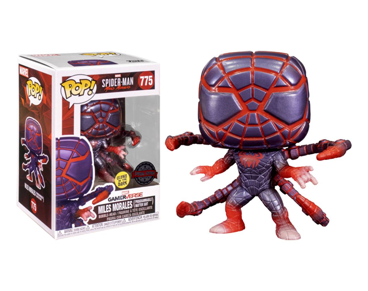 840.- POP! GAMES - Miles Morales (Programable Suit Pose) (GITD) (EXCL. TO SE)