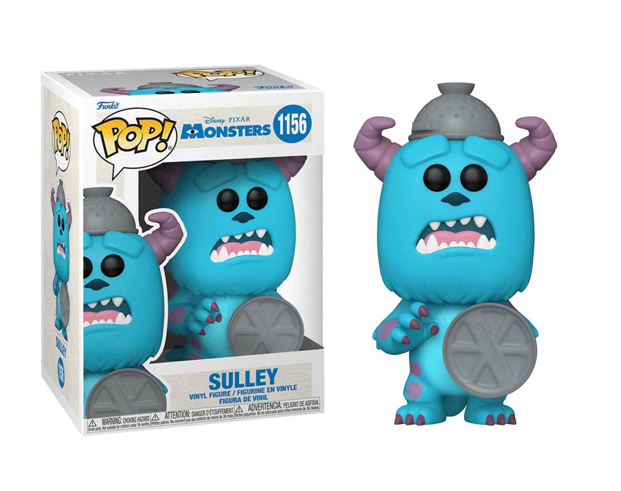 1156.- POP! DISNEY - Sulley with garbage can lid shield