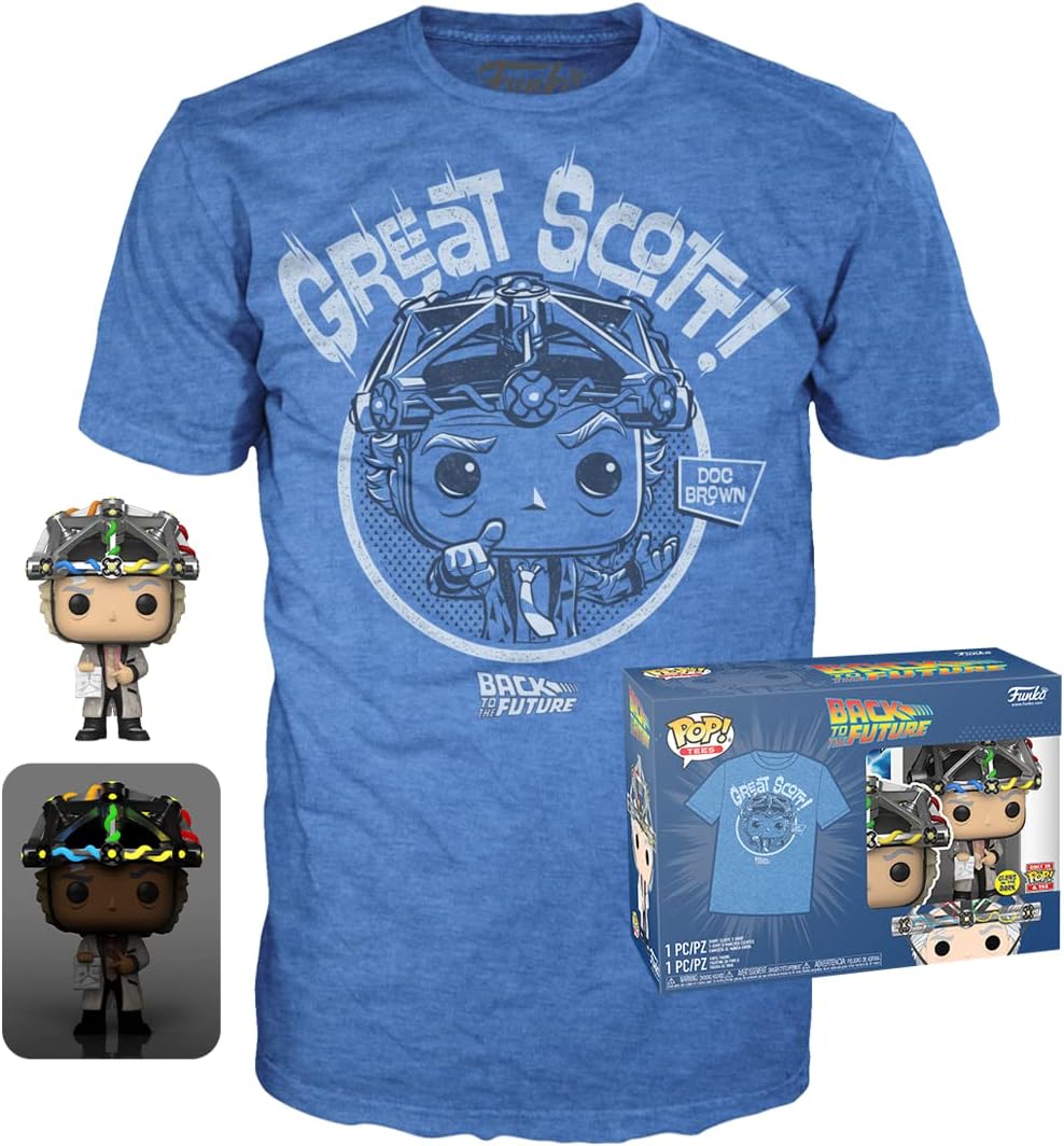 FUNKO POP! & Tee Doc w/ Helmet GITD TEE (L)