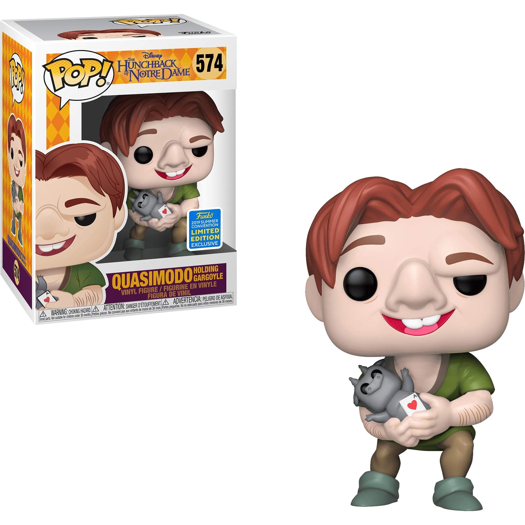 574.- POP! DISNEY - Quasimodo holding Gargoyle (EXCL. TO SUMMER CONVENTION)