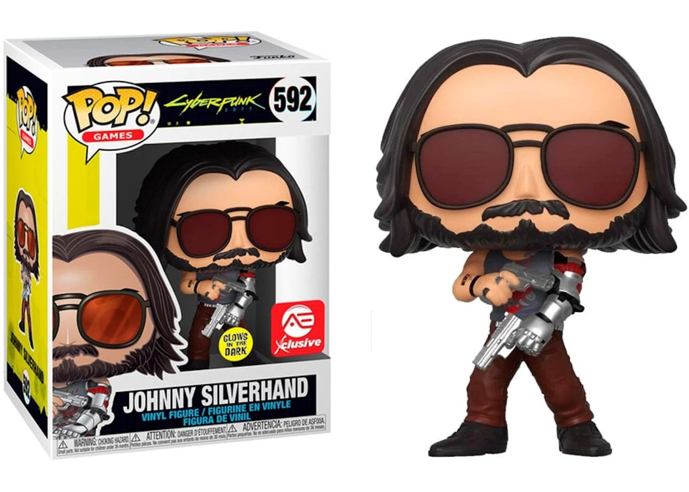 592.- POP! GAMES - Johnny Silverhand (Sunglasses) (GITD) (EXCL. TO AE)