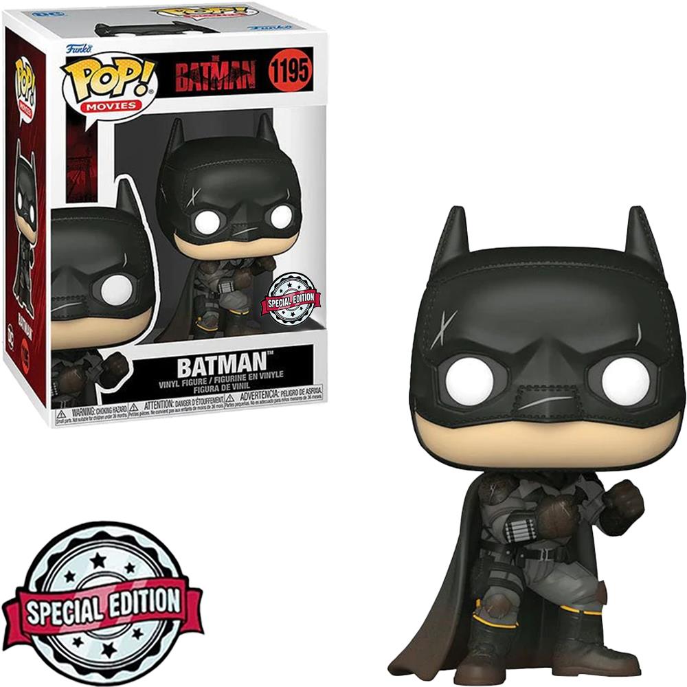 1195.- POP! MOVIES - Batman (Battle Damage) (EXCL TO SE)