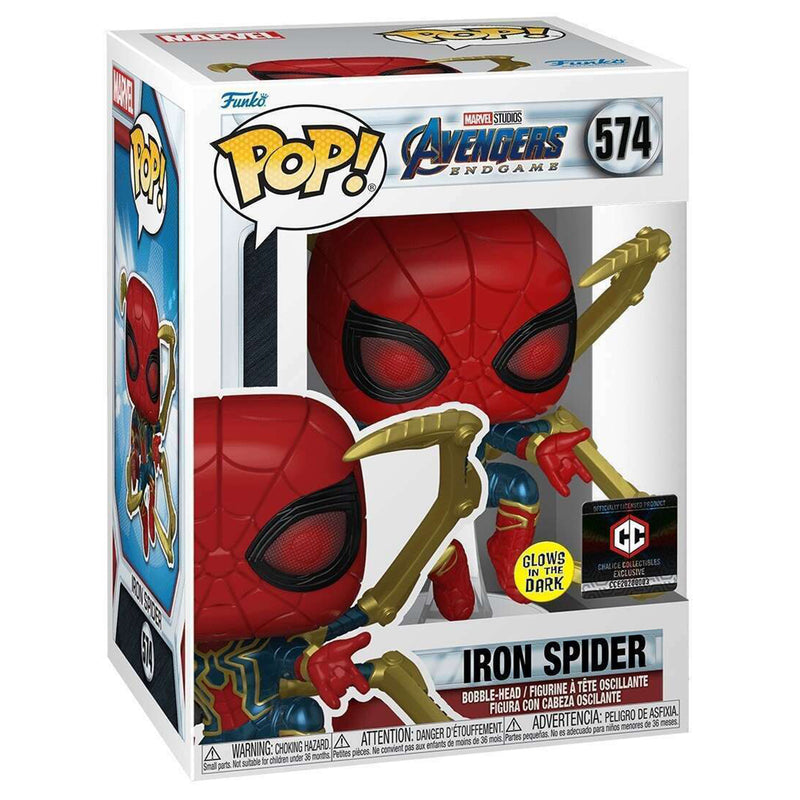 574.- POP! MARVEL - Iron Spider (with Nano Gauntlet) (EXCL. TO CHALICE) (GLOW IN THE DARK)