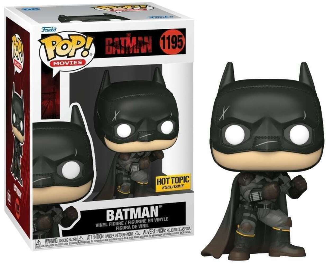 1195.- POP! MOVIES - Batman (Battle Damage) (EXCL TO HOT TOPIC)